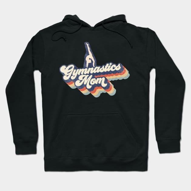 Retro Gymnastics Mom Mother's Day Hoodie by Wonder man 